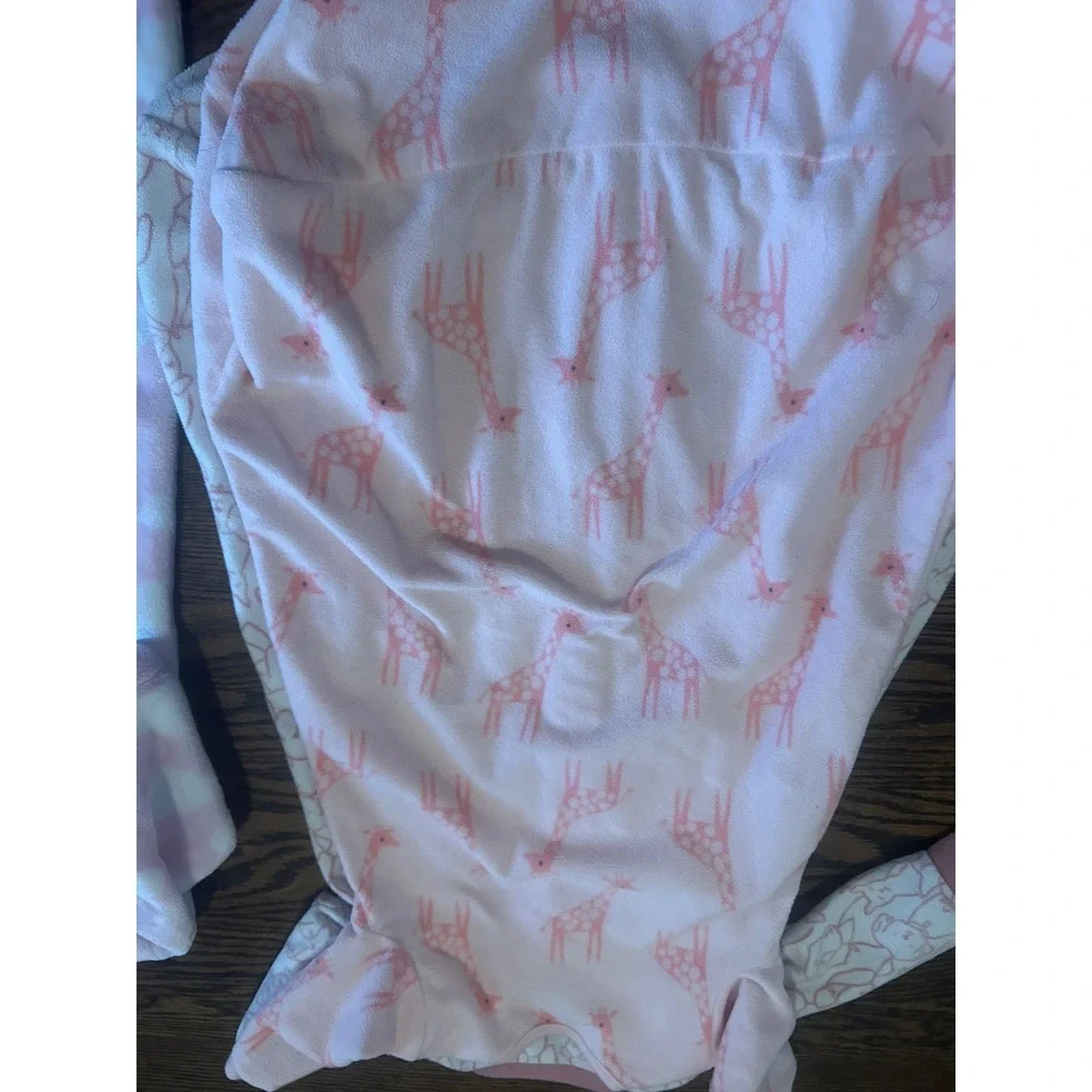 Carter's Hudson Baby Fleece Sleep Sack Bundle Giraffe Dog‎ Cloud Pink White 0-6M